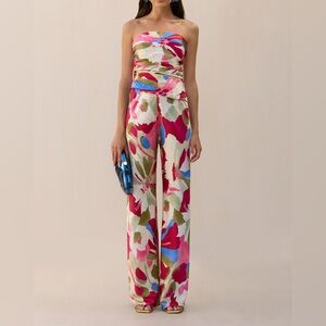 Cult Gaia Stacie Pant - Color Floral Rosette